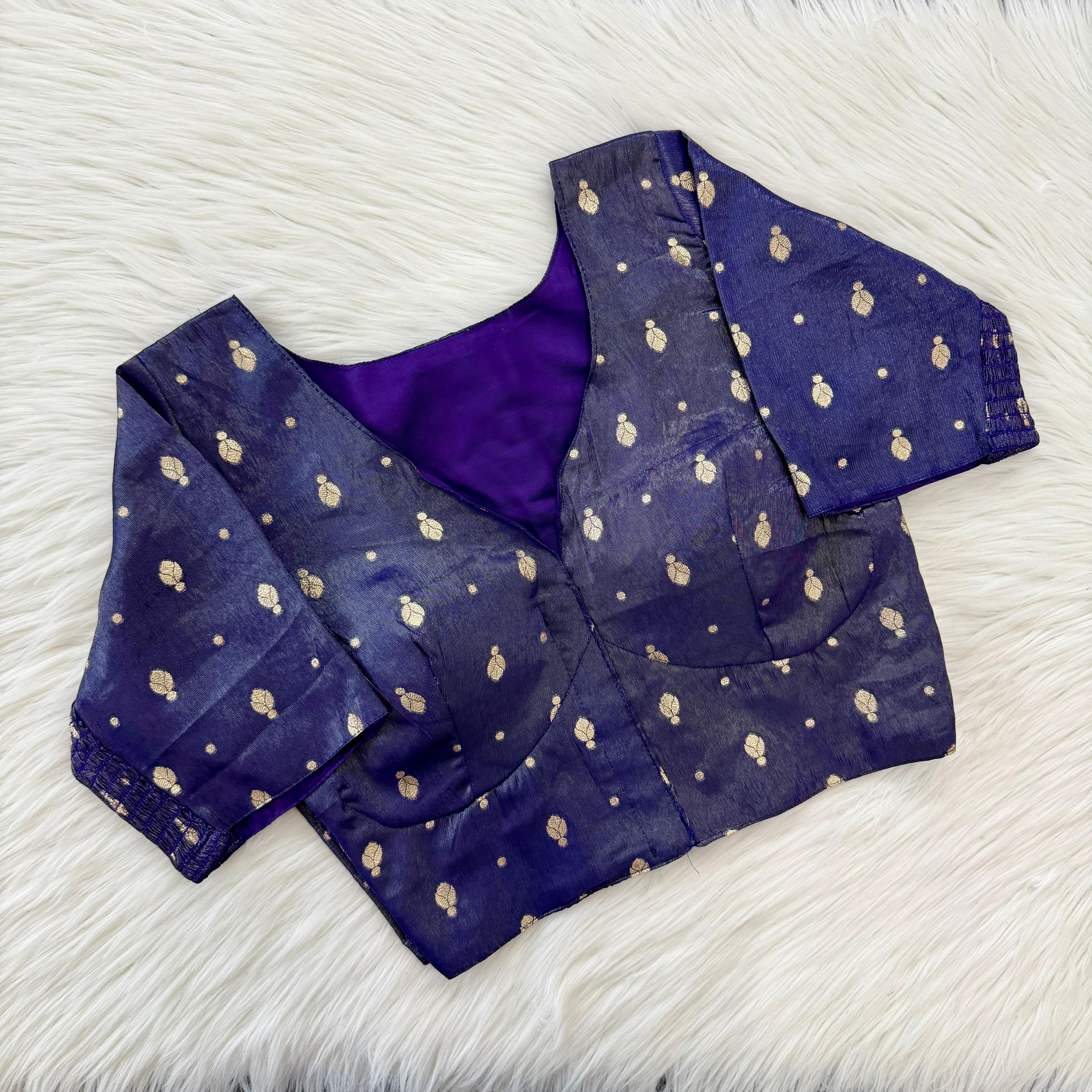 Banarasi Silk Flexible Side-Elastic Blouse
